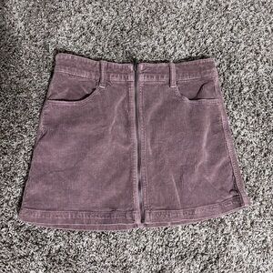 Corduroy A-Line Skirt